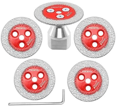 Diamant doorslijpschijven voor tegels - 5 stuks - Mini diamantschijven 50 mm met M14 schroefdraadflens