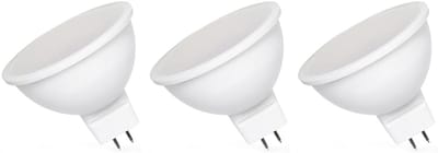 Spectrum LED Lamp GU5.3 6W - 12V - 580 Lumen - 3000K Warm Wit - Gezellig licht - Energiezuinig - 3 stuks
