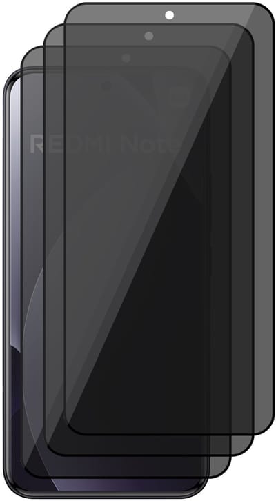 Privacy Screenprotector geschikt voor Xiaomi Redmi Note 15 Pro 4G – 3 Stuks – Full Cover Gehard Glas – Anti Inkijk – Privacy Filter