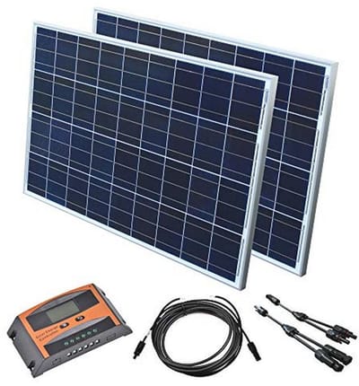 Zonne-installatie 12V set voor camper en vakantiehuis - Complete zonnekit met zonnepanelen en laadregelaar