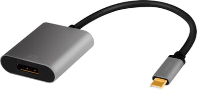 LogiLink CUA0102 tussenstuk voor kabels USB 3.2 Gen1 Type-C DisplayPort Zwart