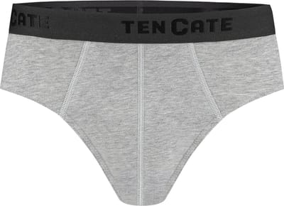Ten Cate Basics slip grey melange 2-pack voor Heren | Maat M