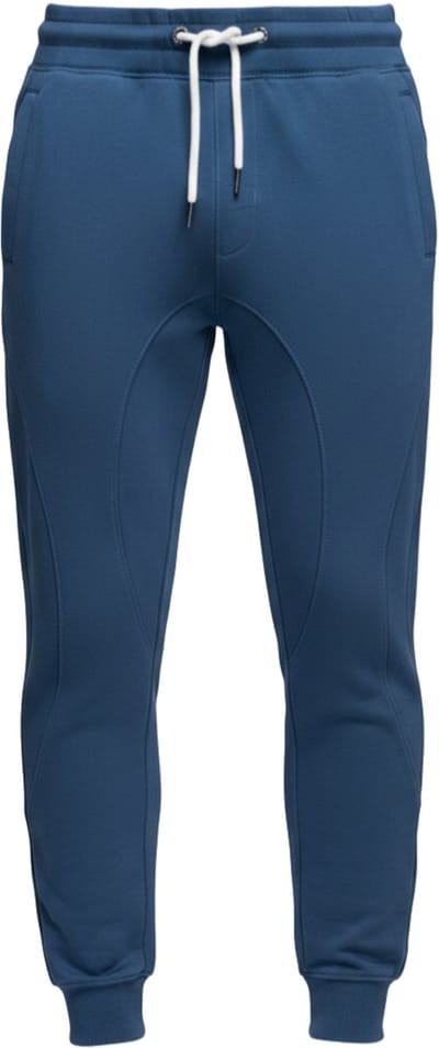 OMBRE Broek - Regular Fit - Katoen - Effen Donkerblauw S