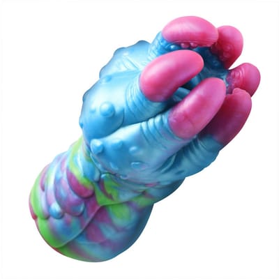 asstra - siliconen achterste stroker - blauw/paarse
