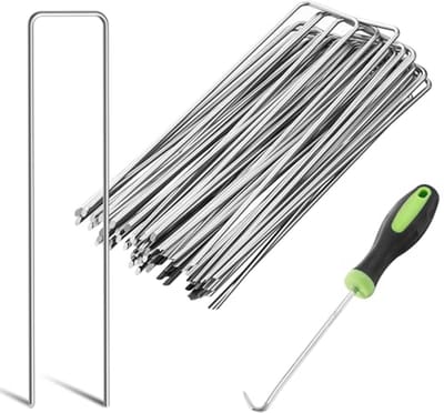 Zware Tuinnagels Ø 3 mm - Verzinkte Stalen Haringen voor Tuin en Buitenruimte (50 Stuks)