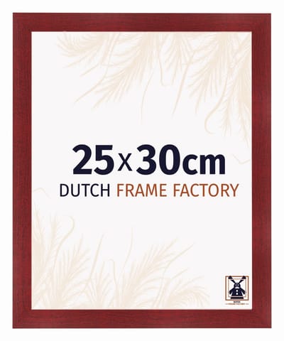 Fotolijst 25x30 cm - MDF - Wijnrood Geveegd - Praag