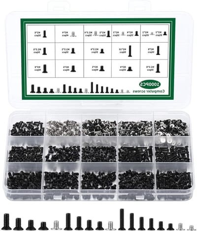Complete Set van 1000 Stuks Schroeven voor Laptop, Brillen en Horloge Reparaties - Inclusief M2, M2.5 en M3 Schroeven, Ideaal voor Kleine Klussen en Zelftappende Toepassingen