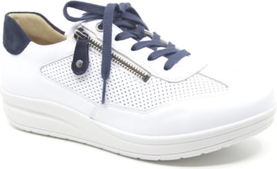 Hartjes, 262.2517/13 02.47, Witte sneaker speciaal geschikt voor diabetici wijdte M