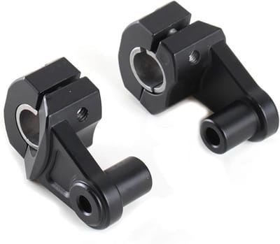 Stuurverhogers Motor - Stuurklemmen Verstelbaar - Comfortabel Rijden - Ergonomie Verbeterd - 22/28mm - Zwart
