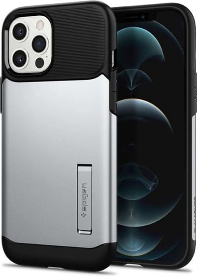 Spigen Slim Armor Apple iPhone 12 Pro Max Hoesje Zilver