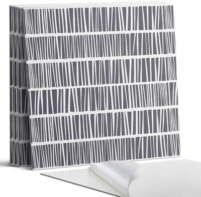 Coloray Wandpanelen Zelfklevend - Dynamisch lijnpatroon Zelfklevende Wandpanelen - 50 cm x 50 cm - Zwart Wandpaneel PVC - 4 stuks - Texturen Wandpanelen Zelfklevend - Wandbord Keuken - Wandpaneel Badkamer