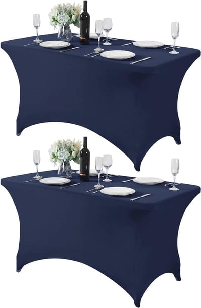 Stretch Tafelkleed 1,8 m - 9 ft | Vlekbestendig en Kreukvrij voor Bruiloften en Evenementen