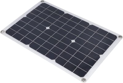 Flexibel Zonnepaneel - Draagbare Lader - Accu Opladen - Waterdicht PET Materiaal - 20W Vermogen - Zwart