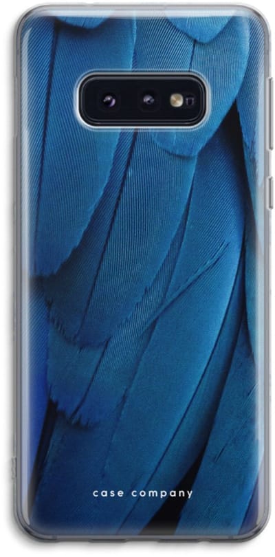 Case Company® - Hoesje geschikt voor Samsung Galaxy S10e hoesje - Pauw - Soft Cover Telefoonhoesje - Bescherming aan alle Kanten en Schermrand