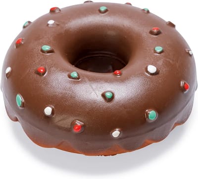 Hondenspeelgoed Donut van Latex met Piepfunctie - Veilig Kauwspeelgoed voor Honden