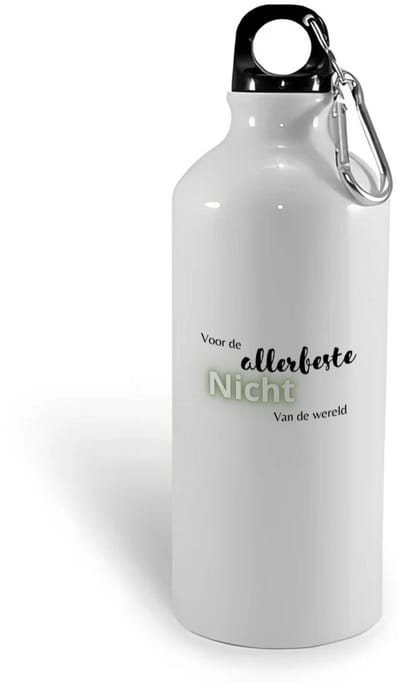 Hacebo® - voor de allerbeste nicht van de wereld waterfles - Nicht - de beste nicht - verjaardagscadeau - verjaardag - cadeau - cadeautje voor nicht - nicht artikelen - kado - geschenk - gift - water fles - 400ML