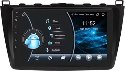 Autoradio met bluetooth - Carplay - Voor Mazda 6 (2007-2012) - Geschikt voor Apple en Android - Stereo - Navigatie - Navigatiesysteem auto - 2GB 32GB