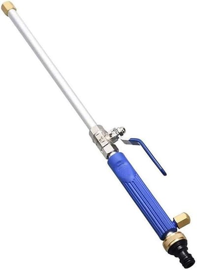 Slangpistool Multi Patroon - Hogedrukslangsproeier Sproeikop - Tuin Bewateren - Lekvrije Afdichting - 46 cm - Blauw
