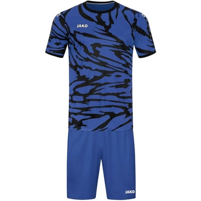 Jako Animal Shirt Korte Mouw Kinderen - Zwart / Sportroyal | Maat: 116