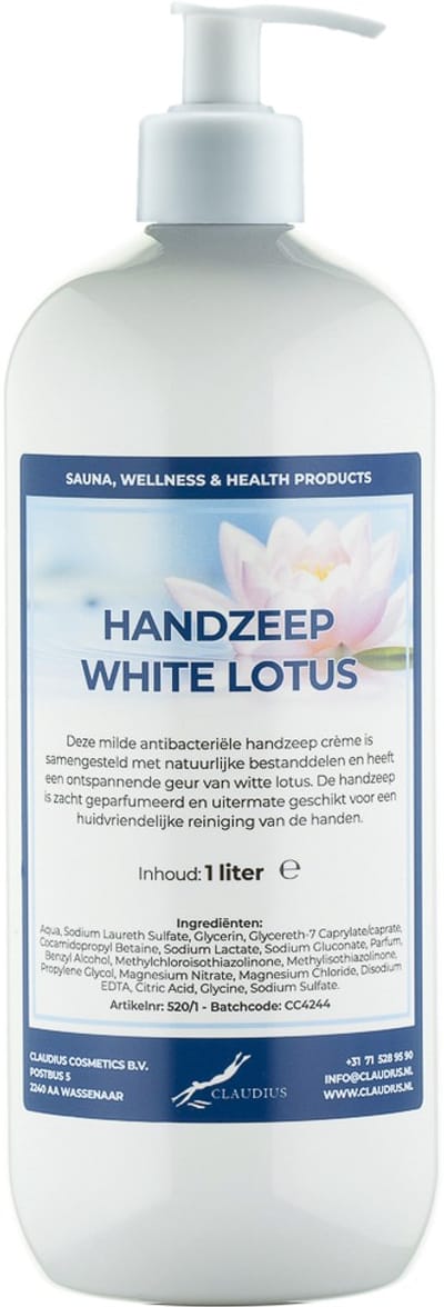 Handzeep White Lotus 1 liter - met gratis pomp