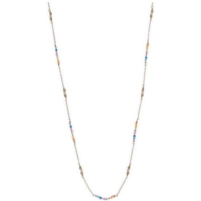 ALISIA AL4931-ORO GOLD-PLATED KETTING MET GEKLEURDE KRALEN 1 STUK