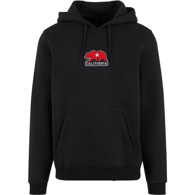 Mister Tee - California Bear Patch Hoodie/trui - XS - Zwart