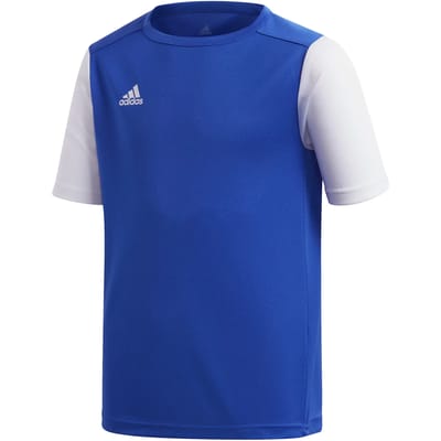 Adidas Estro 19 Shirt Korte Mouw Kinderen - Royal / Wit | Maat: 164
