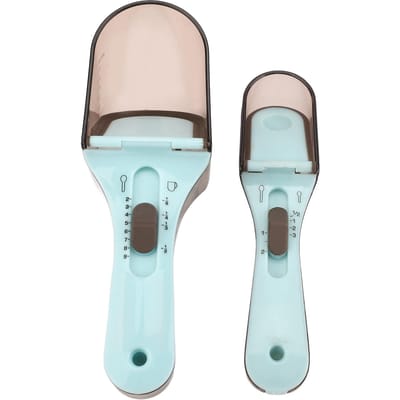 2 Stuks Masker Maatschepje Verstelbaar Ontwerp Maskerpoeder Maatschepje met Schaal voor Masker Bakken white