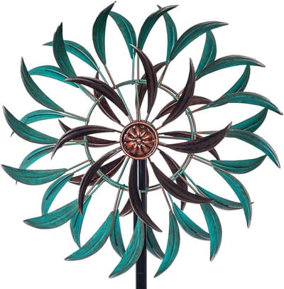 Wind Spinner - Tuindecoratie Windmolen - Tuin Verlevendigen - 360 Graden Rotatie - 160 cm Hoog - Metaal