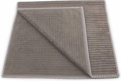 Heckett & Lane bamboo badmat taupe - 60x100  - zachte touch - luxe uitstraling