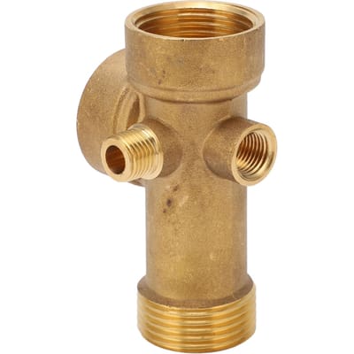 Pijpfitting 5-weg Messing G1 G1 4 Water Olie Gas Pijpleiding Connector voor Keuken Badkamer