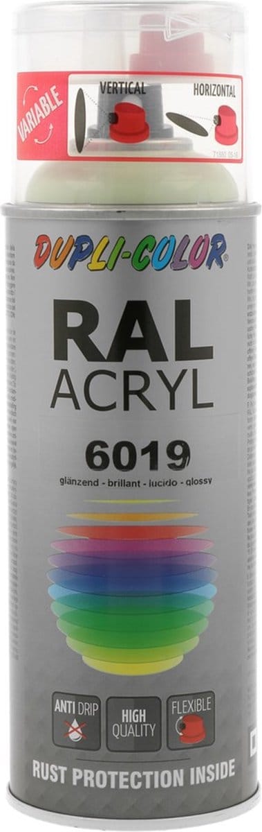 Motip Dupli-Color Spuitbus Acryl Hoogglans - RAL 6019 Witgroen