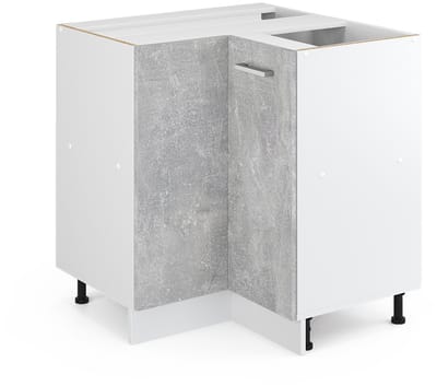 Vicco R-Line Universele hoekkast – 75.6 cm met deur, zonder werkblad Beton