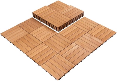 Houten Balkonvloer - Terrastegels Hout - Buiten Leven - Drainage Systeem - 27 Stuks 2m2 - Natuurlijk Hout