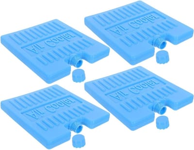 Herbruikbare Koelblokken - IJspakken Lunchtas - Voedsel Koel Houden - Langdurige Koeling - 4 Stuks - Blauw