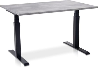 Zit-sta bureau elektrisch verstelbaar - MRC PRO-L 2.0 NEN-EN 527 |  120 x 80 cm |  frame zwart - blad betonlook | memory functie met 4 standen | 150kg draagvermogen