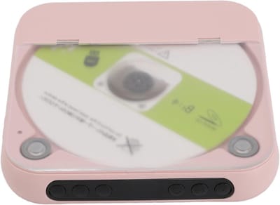 Draagbare CD Speler - Muziekspeler CD - Muziek Luisteren - Dubbele Verbinding - 20 x 14 x 4 cm - Zwart