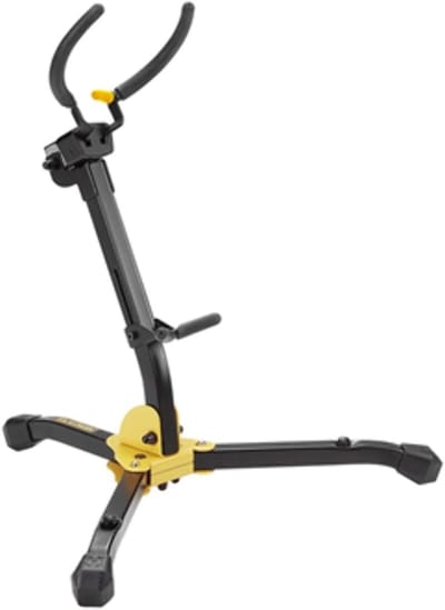 Saxofoonstandaard - Muziekinstrument houder - Muziek optreden - Automatisch grip systeem - 43 cm hoog - Zwart