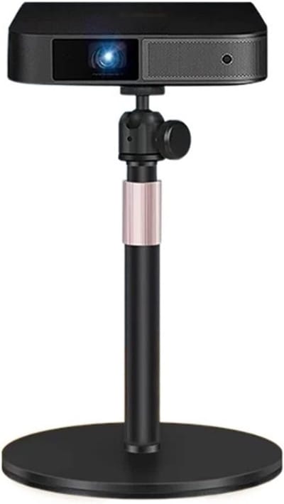 Projector Bureauhouder - Projector Stand - Thuisbioscoop Inrichting - Volledig Metalen Basis - 25-36cm 3kg - Zwart