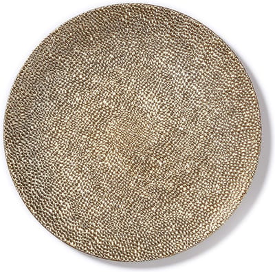 Inge Christmas kaarsbord - goud - kunststof - 33 cm - onderbord - kaarsen plateau - kerstdecoratie