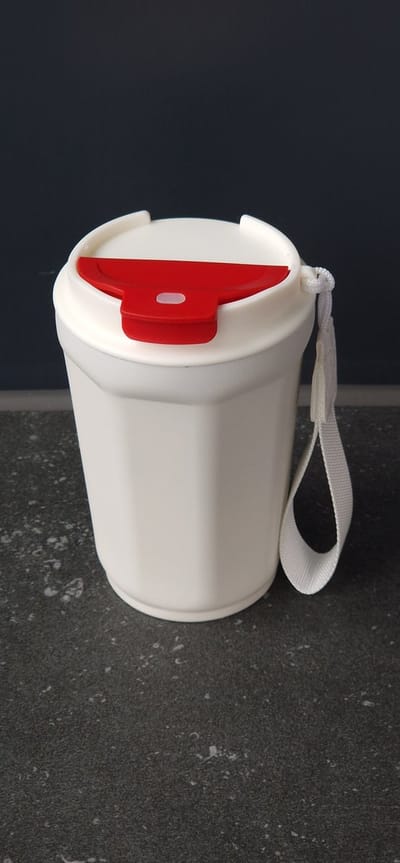 VRR - Thermos beker - Koffiebeker To Go - Travel mug - Theebeker - RVS - 400 ML