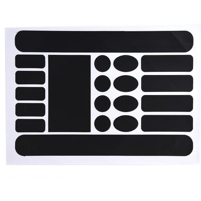 Kit de Protection Autocollante pour Bases Arrière et Cadre de Vélo Autocollant Noir noir