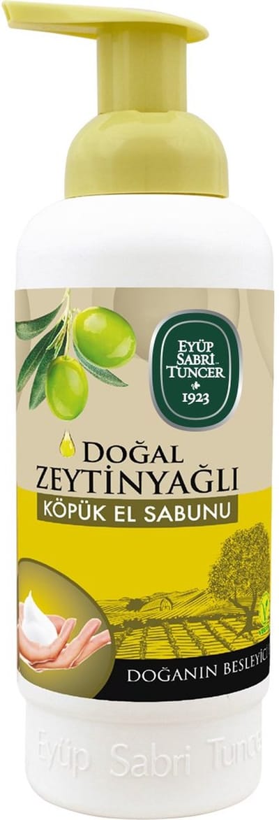 Eyüp Sabri Tuncer – 100 % natuurlijke Olijfolie - Schuimzeep met pomp – 500 ML