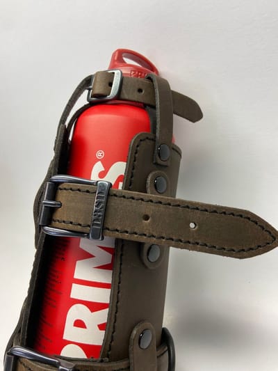Dries Design D3SD – Fuel Bottle Houder – 1,0 Liter – Bruin – Leder – Incl Fles