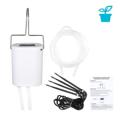 Geautomatiseerd bewateringsapparaat Slimme watercontroller Automatisch bewateringssysteem Druppelirrigatiekit wit