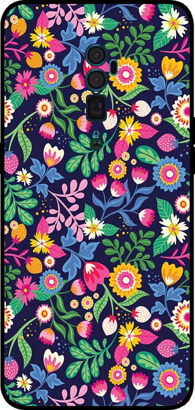 Smartphonica Telefoonhoesje Geschikt voor Oppo Reno 10X Zoom met bloemen opdruk - TPU backcover case flower design geschikt voor Oppo Reno 10x Zoom