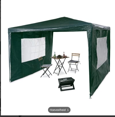 Paviljoen in groen - (B)3 x (D)3 m