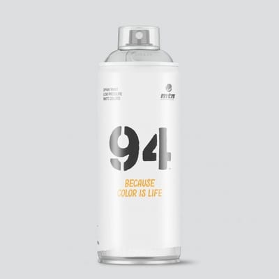 MTN94 Grijze spuitbus - 400ml lage druk en matte afwerking spuitverf - Graffiti verf voor vele doeleinden zoals voor diy, klussen, graffiti, hobby en kunst