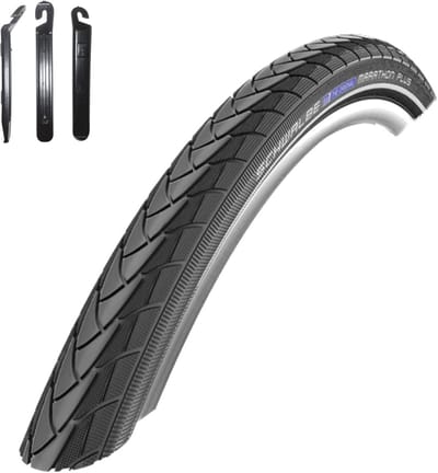 Set van 2 Fietsbanden 28 Inch 25-622 (28 x 1.00) met 3 Bandenlichters - Anti-Lek