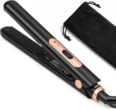 Mini Stijltang - Krulspelden Stijltang - Kort Haar Stylen - 2-in-1 Functie - 22 cm - Zwart